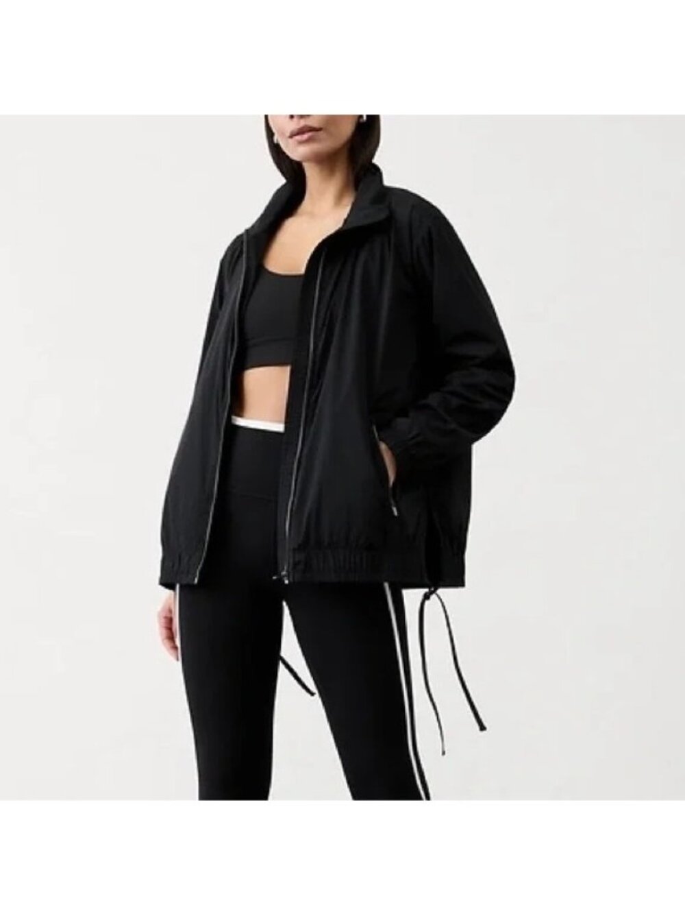 NWT Athleta Rise Anorak Jacket Black Small